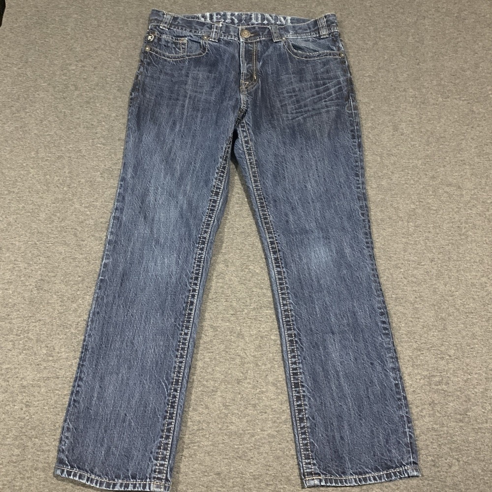 MEK Denim Washington Slim Straight Jeans Men's 36x30 Y2K 100% COTTON